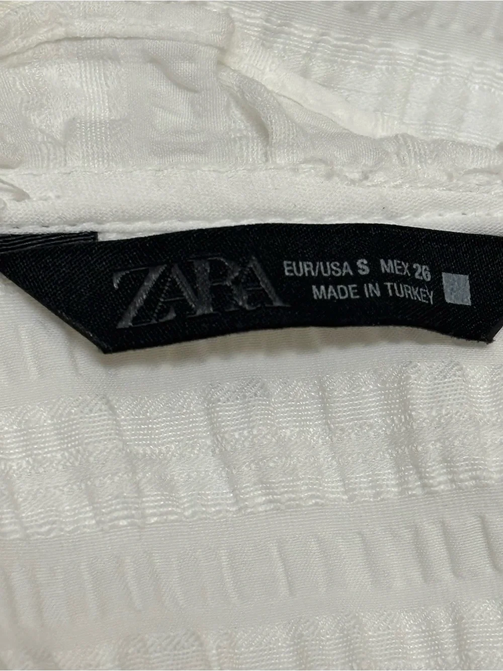 Zara Cream Tie-Front Ruffle Blouse